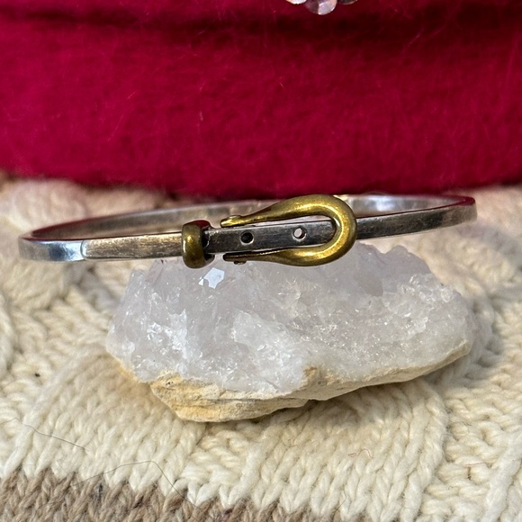 Vintage buckle sterling silver bracelet - Picture 8 of 8